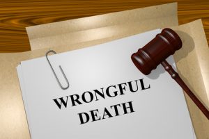 Render illustration of Wrongful Death title on Legal Documents